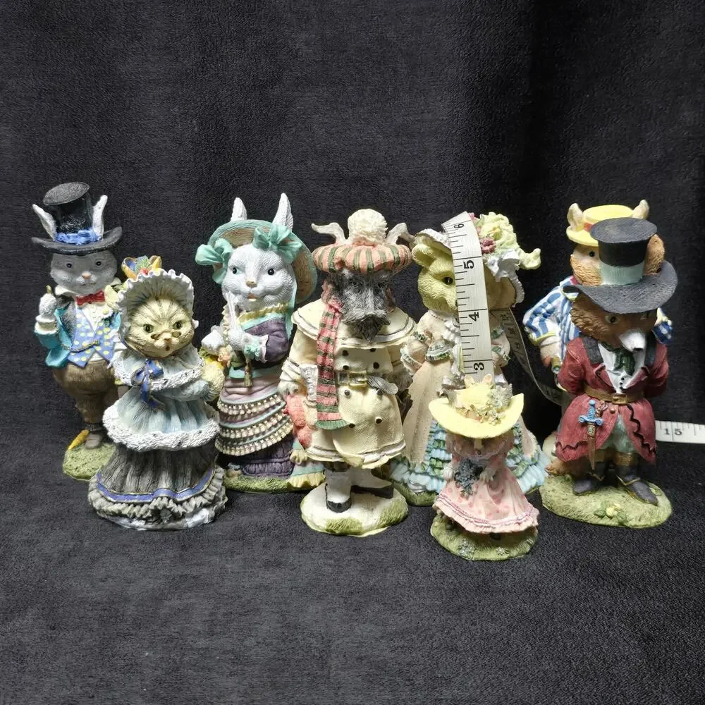 The Victorian Collection Easter Figurines Set of 8 Animal Characters VA01 - VA08